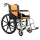 软座轮椅整体轮橘网