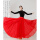 红色360度两层 单件裙子