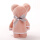 1条毛巾（蔷薇粉）叠小熊