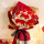 11朵红玫瑰花束+礼袋LED灯串