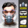 硅胶防尘毒面具+防雾密封大眼罩+20片高效KN