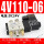 4V110-06 DC24V+接头和消声器