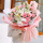 【爱的祝福】19朵康乃馨+2支白百合花束花束