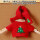 红色毛衣+围巾(圣诞图案)