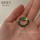 珍珠+小花  绿色串珠戒指