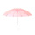 8骨弯钩透明伞粉色 98cm单人款