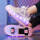 b2366紫网面轮滑鞋29