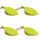 4个装硅胶树叶款绿色