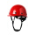 圆盔型安全帽碳亮红