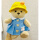 蓝幼稚园裙+黄帽不含熊