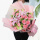 【阳光早晨】19朵康乃馨+6朵百合花束