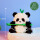 花花熊猫吃竹子