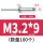 M3.2*9(100支)