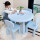 新款浅蓝圆桌+4个浅蓝小背椅 0cm