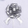哑光银色-短花球5朵小号 0条 0cm
