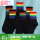 黑色彩虹袜(6双)