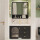 橡木101-80黑色/储物镜柜