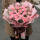 美好祝福-19朵粉康乃馨花束
