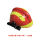 消防头盔红色+灯架+手电