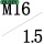R-M16*1.5P 外径28厚度10