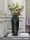 黑釉落地花瓶120公分+粉色落地山花*6，1.5米
