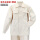 米白色4X4帆布电焊服（拉链款 套装