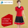 T1068大红短袖+6007黑裙
