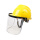 黄安全帽+支架+透明屏