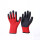21针红黑涤纶手套 12双高品质