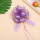 条纹紫色-短花球5朵小号 5条 0cm