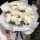 百合白菊花束