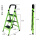 加宽加厚D型管 3步梯 绿色