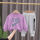 紫色 IKF卫衣+EXE灰裤