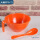 大碗橘色0275+小勺 食品级材质