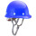 玻钢型安全帽透气插扣蓝色