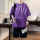 D6018-5紫色（短袖+短裤） 品质
