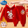 加绒连帽#红色上衣E46+红裤K13