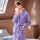 女-竖纹袍紫色