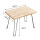 长方形折叠桌(整装) 橡胶木
