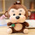 棕色围巾猴