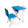 初高中生用单人桌+大椅子-蓝