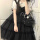 黑色吊带裙+蝴蝶结-洛丽塔公主裙成人