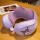 紫色双驼峰颈枕