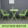 2把波尔多椅+55铁艺折叠方桌 绿色