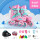【S4】浅粉色鞋+专业头盔+护具+包+赠品
