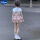 248#白色抽绳镂空T+粉色短裙套装