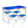 单桌+4个布凳（蓝色带伞孔）