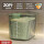 20斤卡扣密封米桶-透明绿