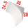 一个角石膏材质24.5x30x30厘米 只买一个要