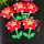 15cm喇叭红花5朵